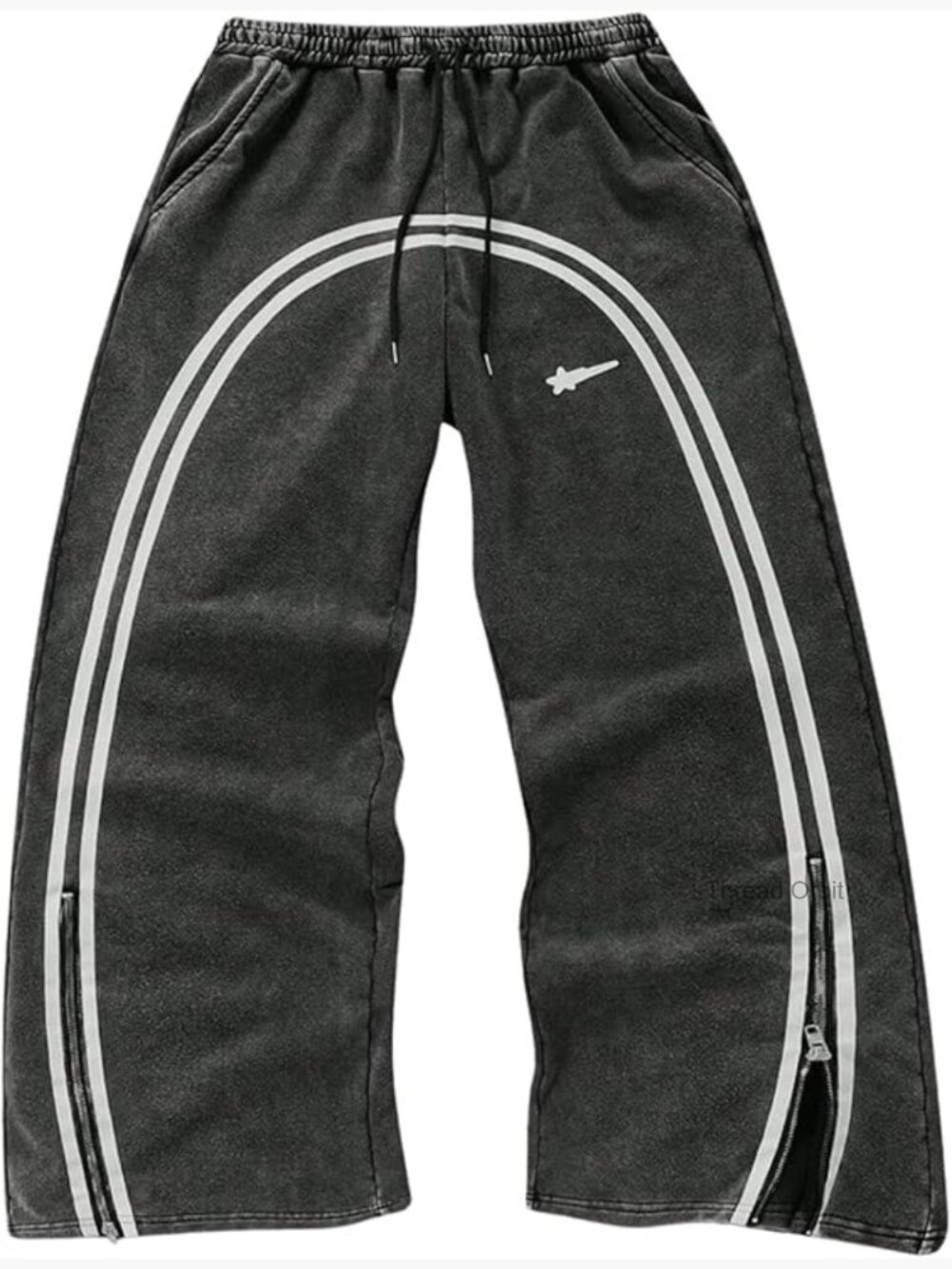 Y2K Striped Baggy Sweatpants Wide Leg Track Pants with Pockets